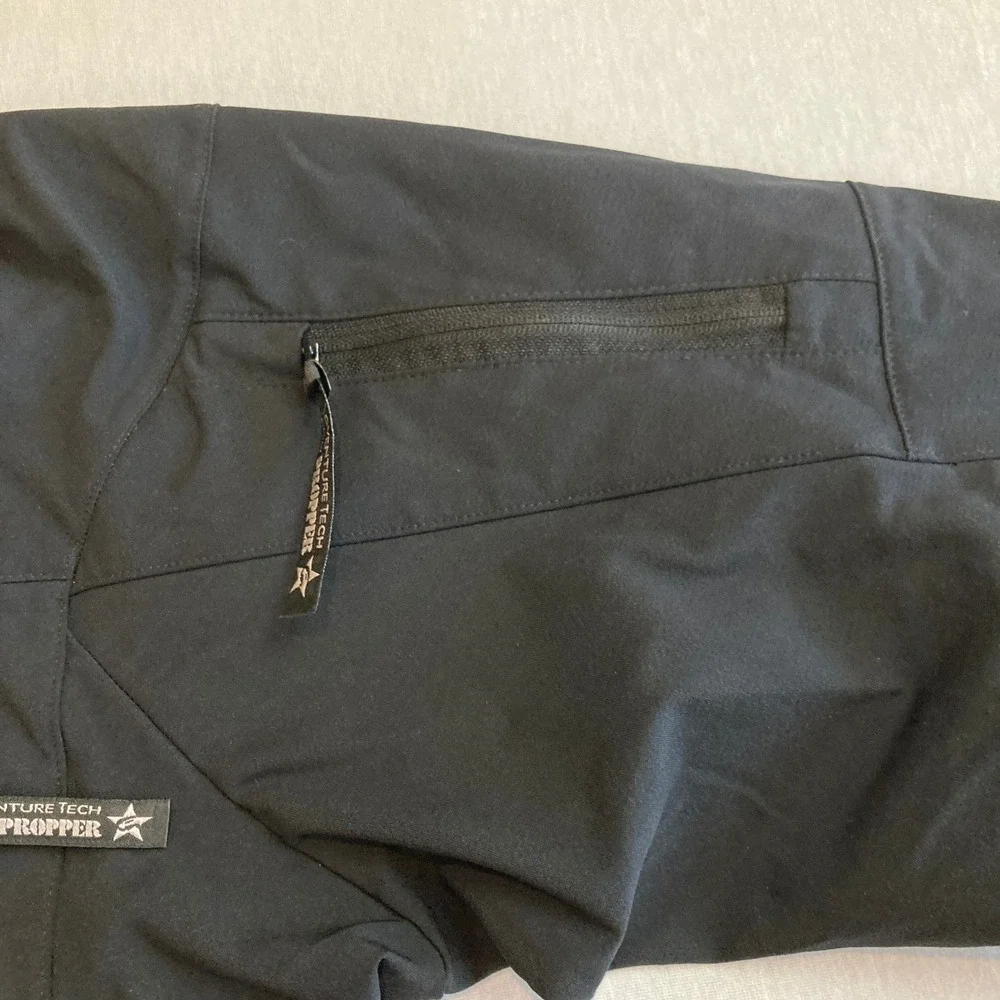 Propper Jacket Men L Adventure Tech Series Black Softshell Tactical Utility Zip